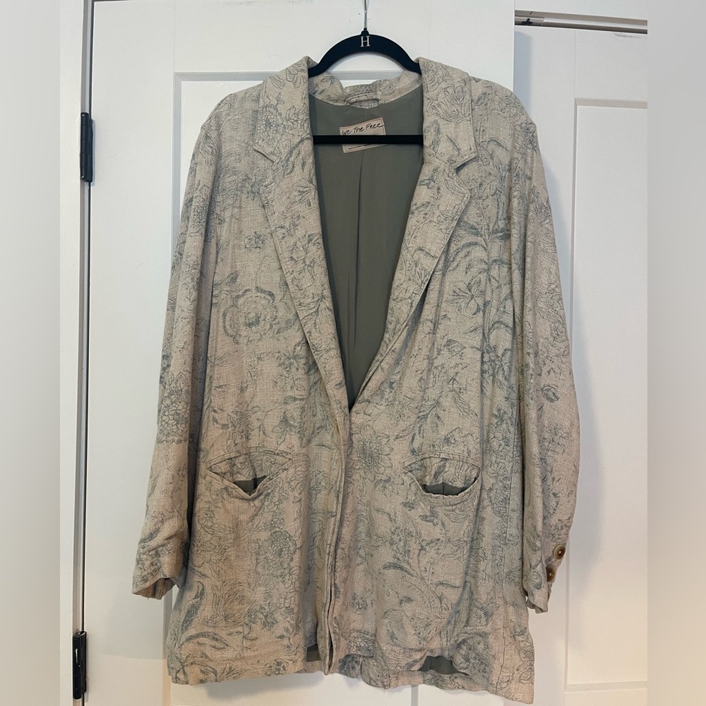 Free People Beckett Gardenia Blazer